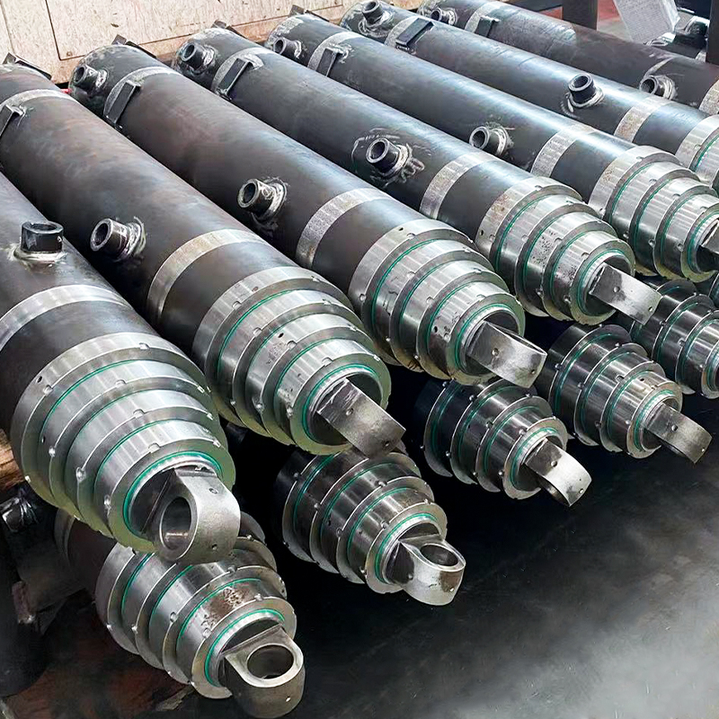 Cilindro hidráulico telescópico – Juego de tubos cilíndricos de varias etapas, tubo de acero estirado en frío, E355