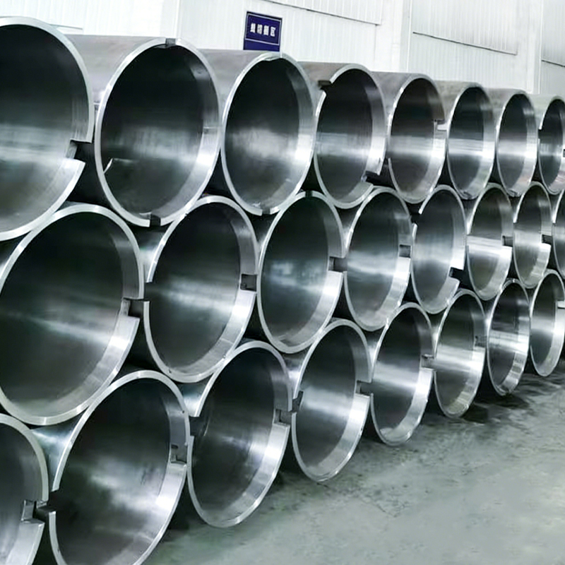 Tubo de acero fundido centrífugo – para carretes de carrete grandes, tratado térmicamente, acero aleado, dimensiones personalizadas disponibles